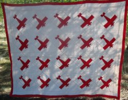 $Airplane red and white quilt 2011-7-8.jpg