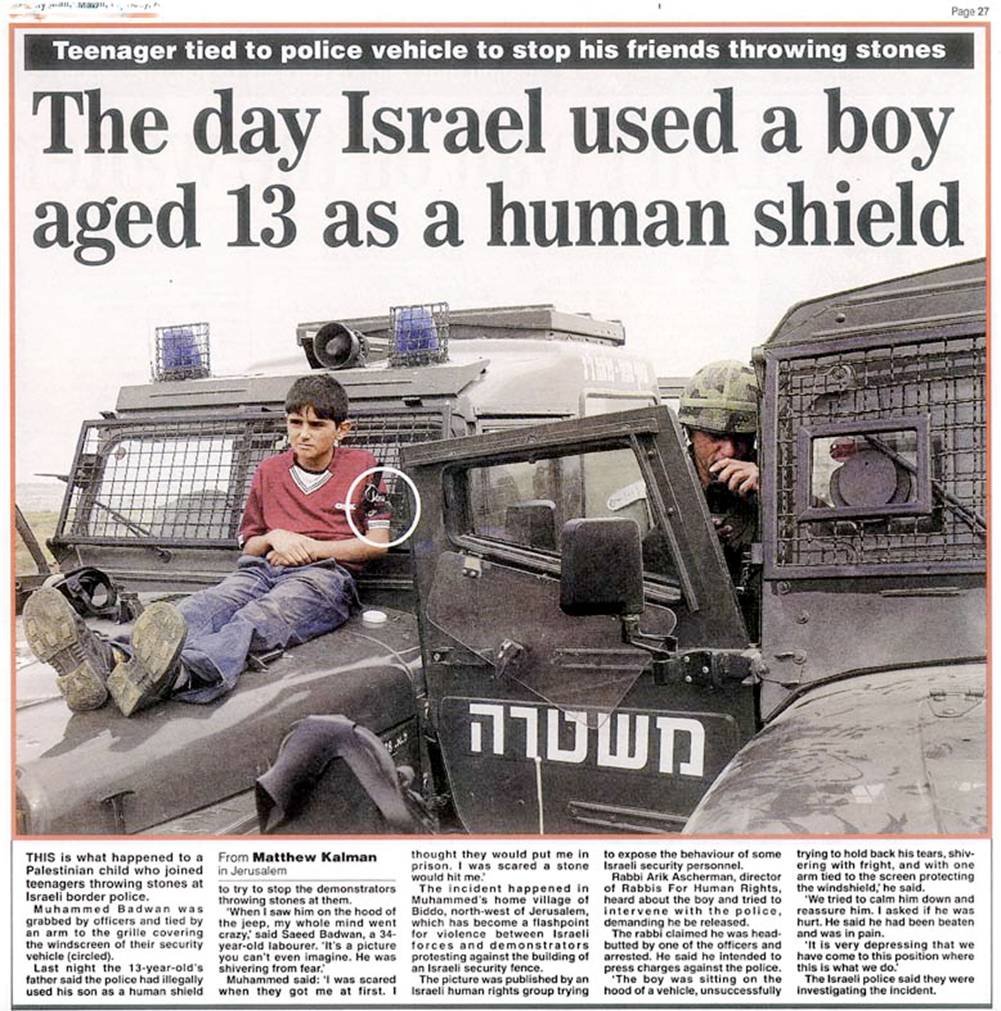 Israel+using+Child+as+Human+Shield+on+Vehicle+with+Telegraph+page.jpg