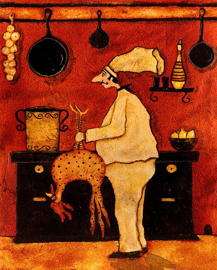 whimsical-italian-kitchen-chef-chicken-soup-pot-stove-folk-country-animal-art-debi-hubbs-debi-hubbs.jpg