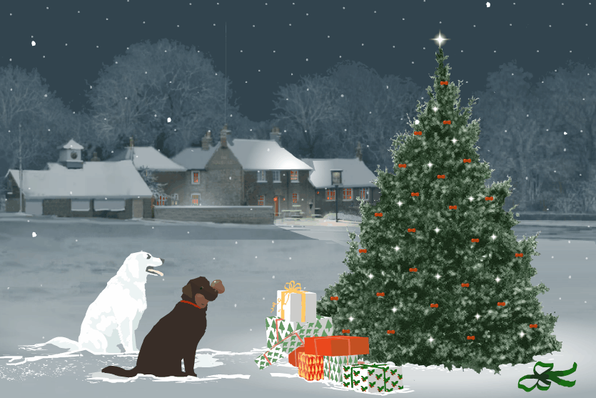 02-99 - Christmas Snow Dog.gif