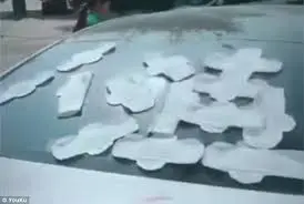 Woman puts sanitary pads on her cheating partner's car | Daily ...