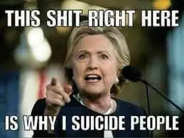 This Shit Right Here Is Why I Suicide People - Meme