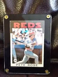 Pete Rose 1986 Topps Pete Rose Cards Extremely Rare Misprint Error No Back*RARE!. 