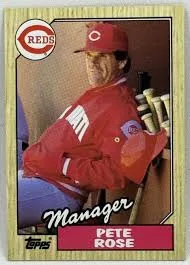 Topps Pete Rose Cincinnati Reds RARE Baseball  Error Card. 