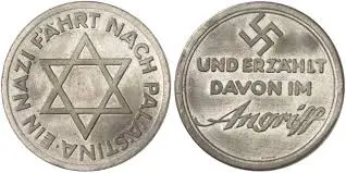 MEDALS JUDAICA Silvered bronze medal ...