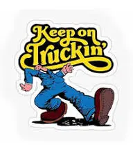 Amazon.com: Keep On Truckin | 乙烯基| 汽車保險槓,窗戶,筆記本電腦,卡車,貨車,水瓶,書籍等|防水| 5  英吋(約12.7 公分) : 汽車