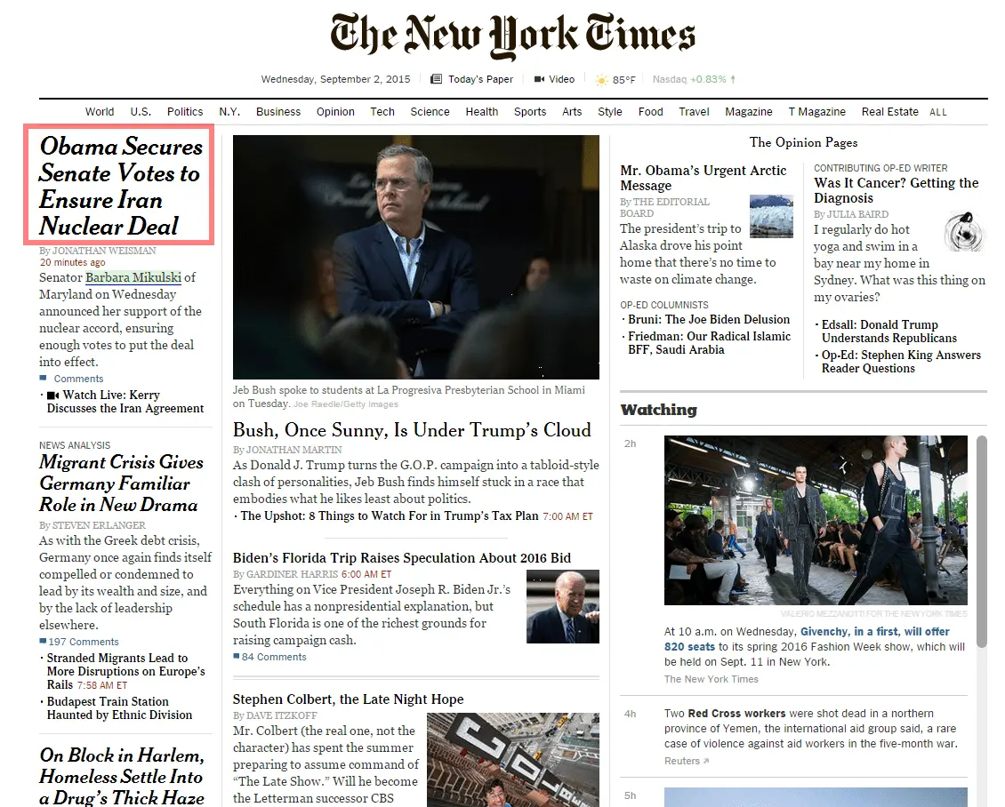 2015-09-002 Obama Iran deal clinched - NYT.webp