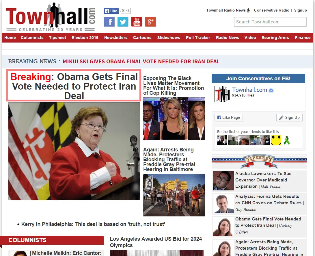 2015-09-002 Obama Iran deal clinched - Townhall.webp