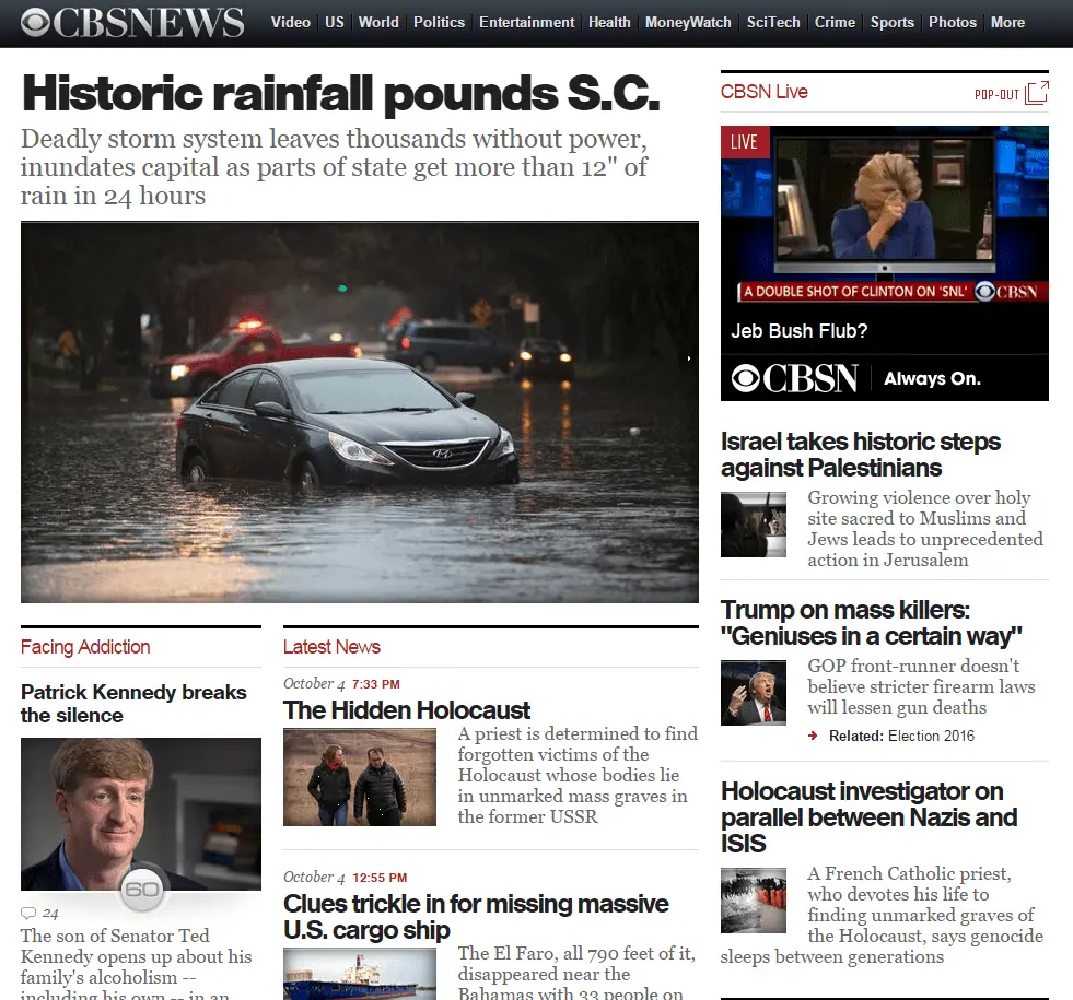 2015-10-005 CBS front-page over Clinton and guns.webp