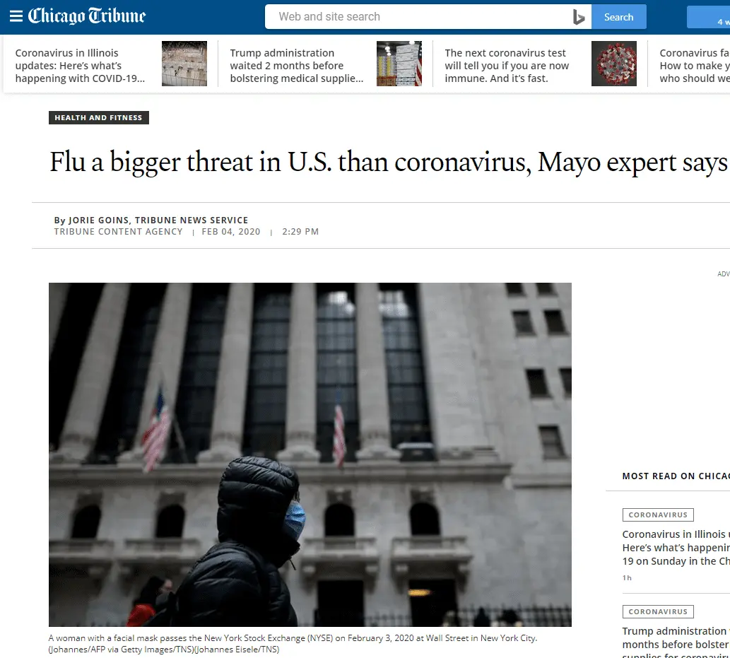 2020-04-05 13_18_26-Flu a bigger threat in U.S. than coronavirus, Mayo expert says - Chicago ...webp