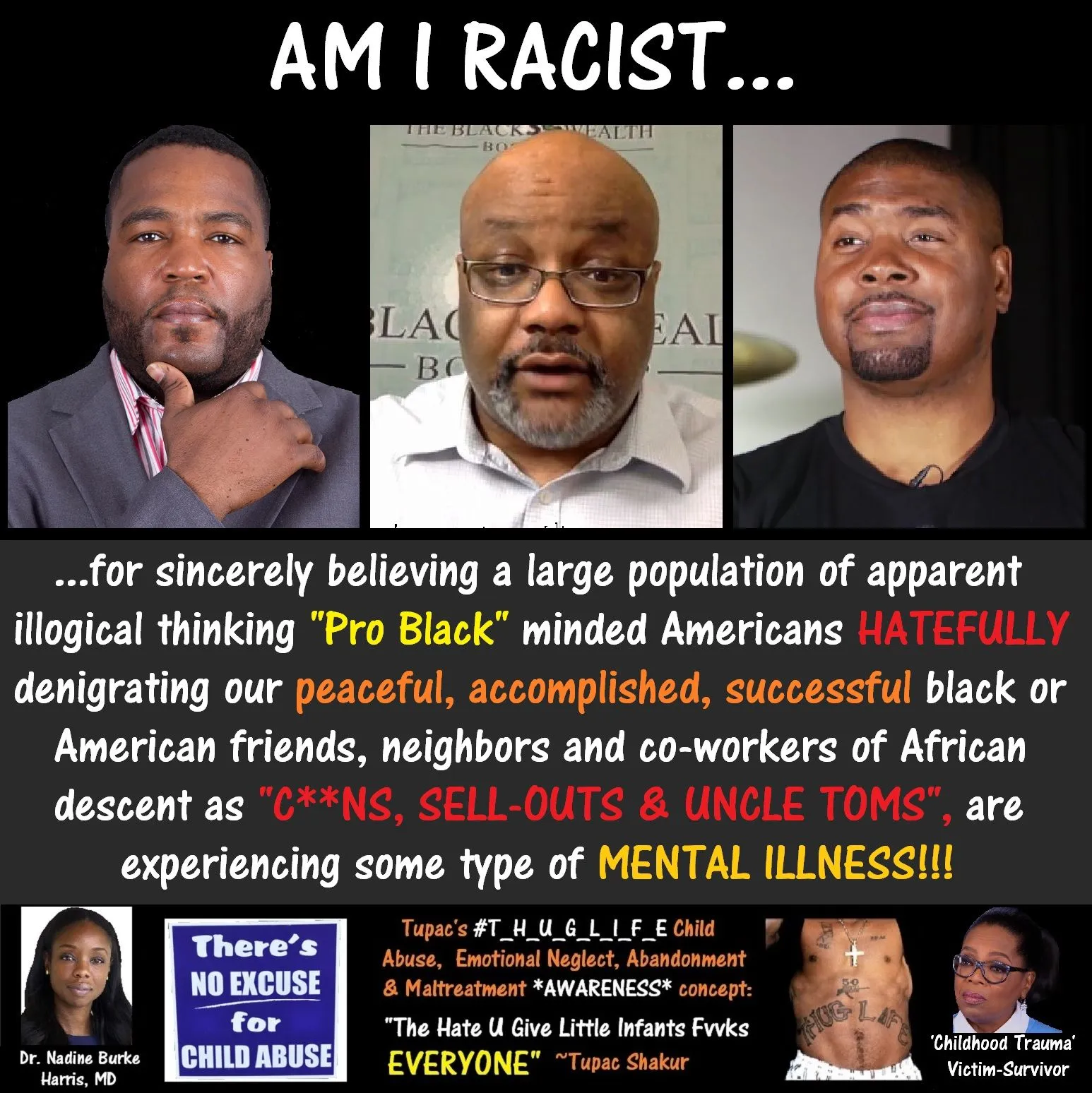 Am_I_Racist, Umar Johnson, Boyce Watkins, Tariq Nasheed.webp