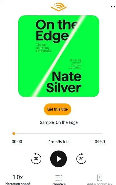 audible On the edge Nate Silver.webp