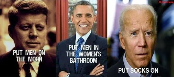 Biden puts socks on.webp