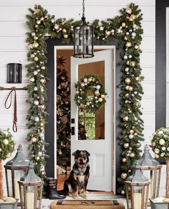bright-and-festive-Christmas-front-door-decor-with-evergreen-garlands-and-metallic-ornaments-...webp