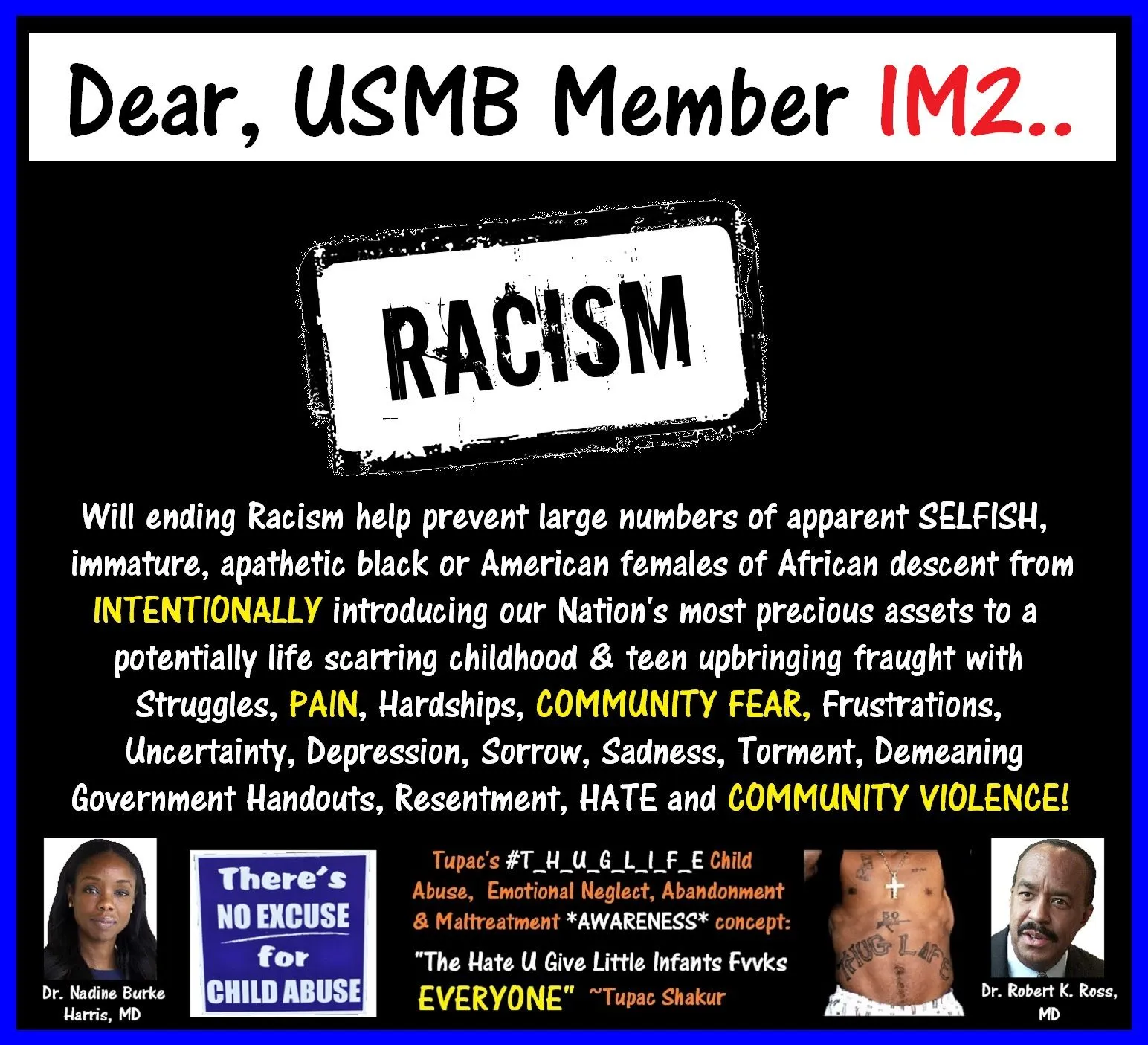 Dear USMB Member IM2 Will Ending Racism.webp