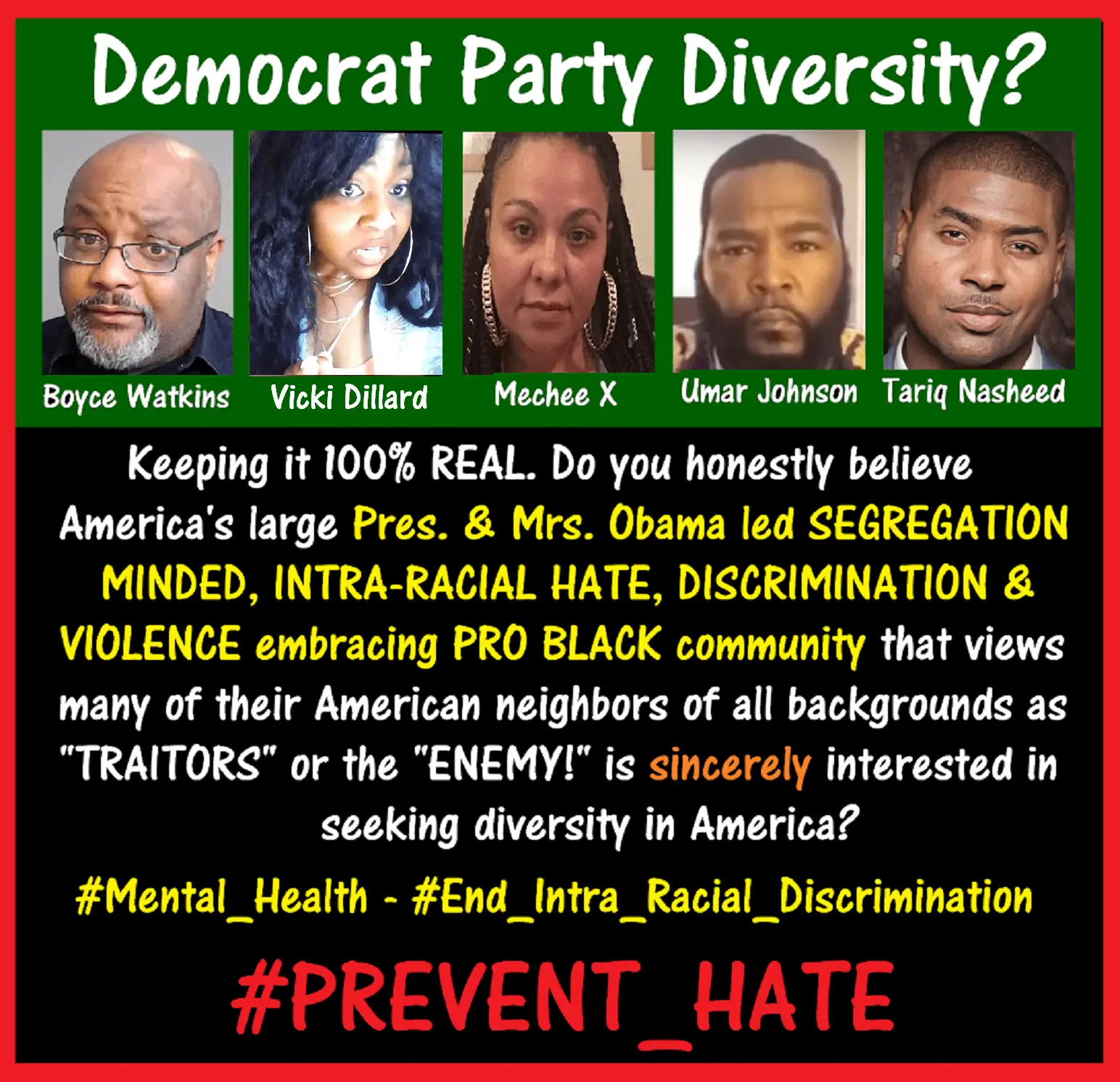 Democrat Party DIVERSITY PRO BLACK HATE.webp