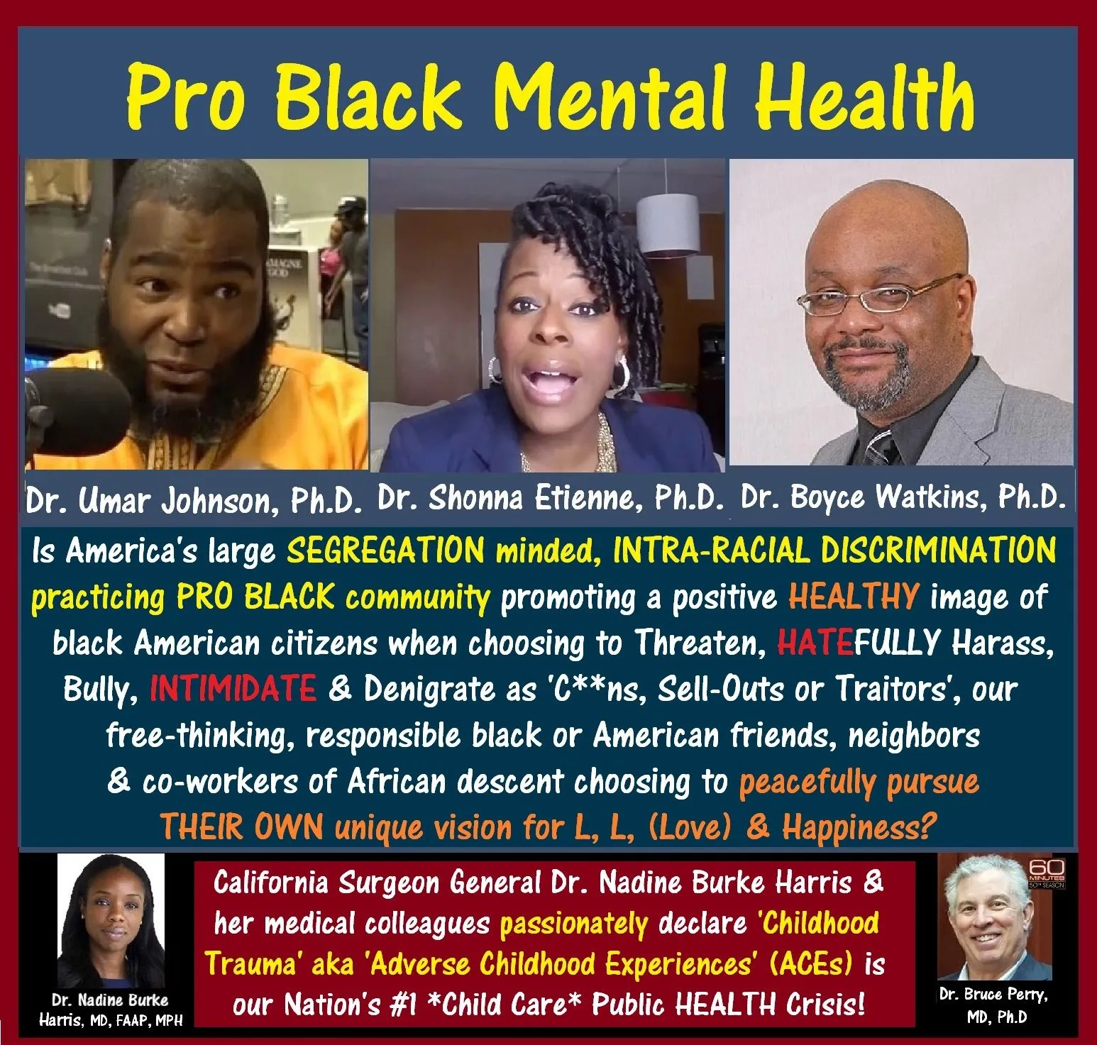 Dr. Umar Johnson Ph.D, Dr. Boyce Watkins Ph.D, Dr. Shonna Etienne.webp