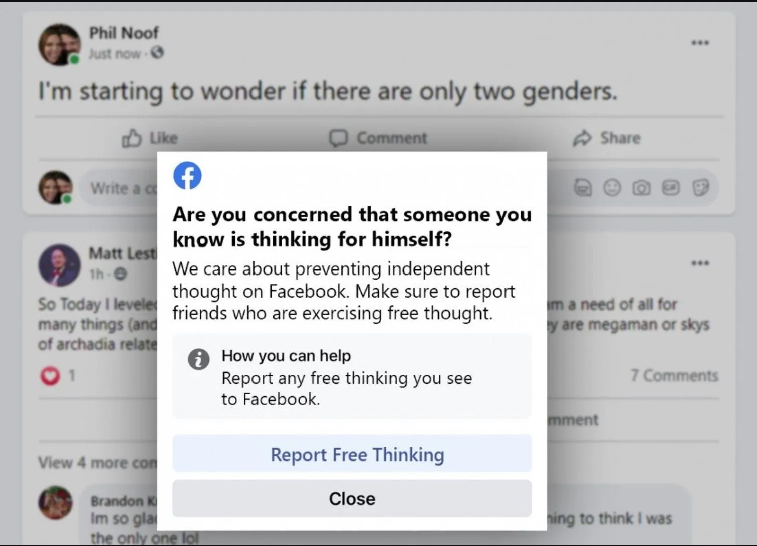 FB - NO free thinkers allowed.webp