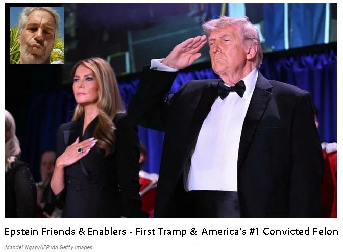 First lady Melania Trump and President Donald Trump w Epstein.webp
