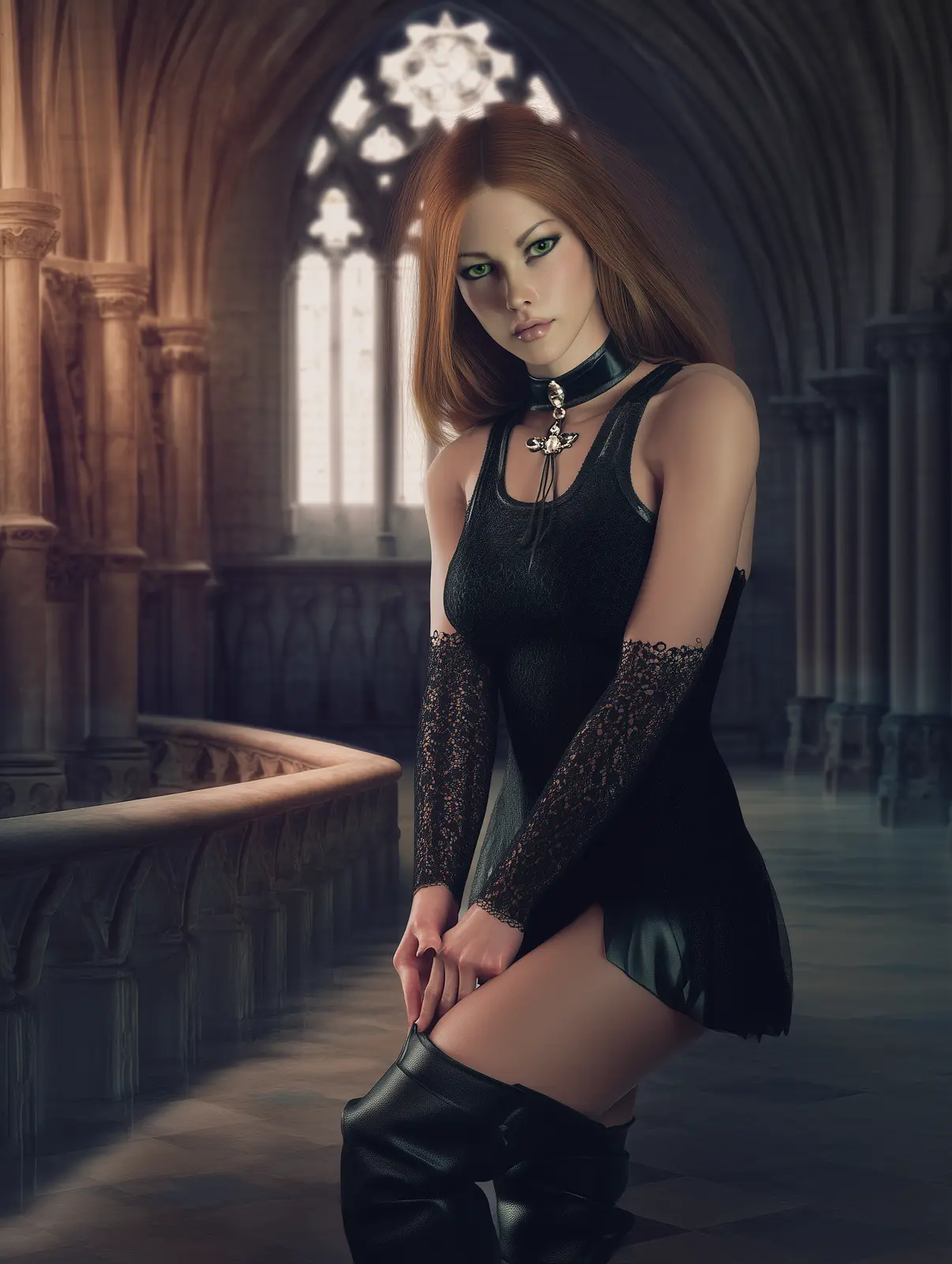 gingr in black lace.webp