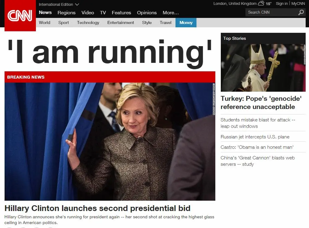 Hillary Clinton announcement CNN.webp