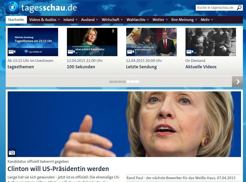 Hillary Clinton ARD Tagesschau.webp