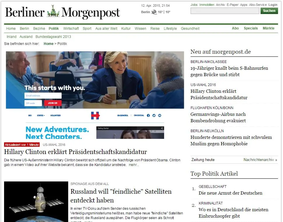 Hillary Clinton Berliner Morgenpost.webp