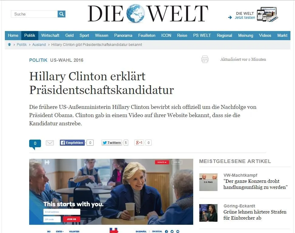 Hillary Clinton die Welt.webp