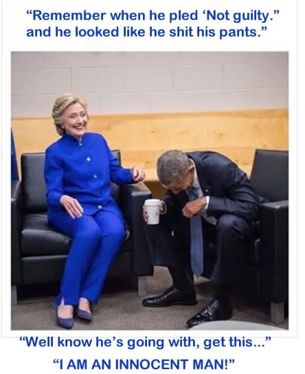 Hillary Obama laugh guilty innocent.webp