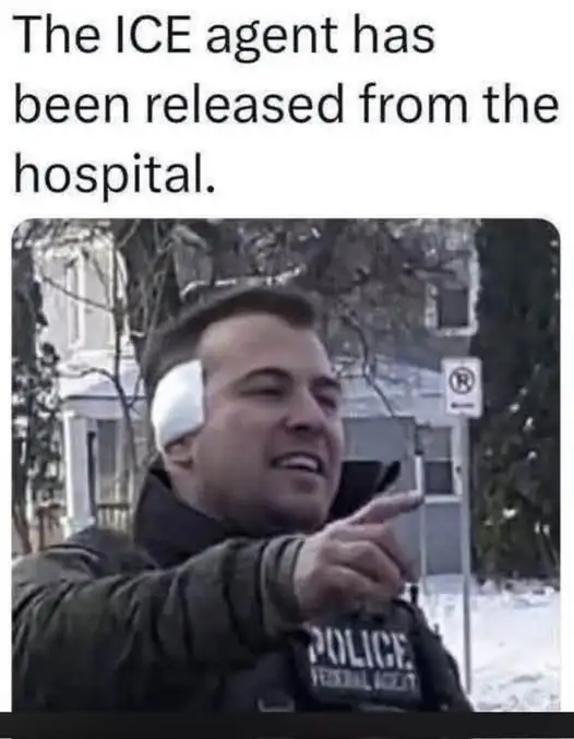 ice agent released hospital Trump ear maxi pad.webp