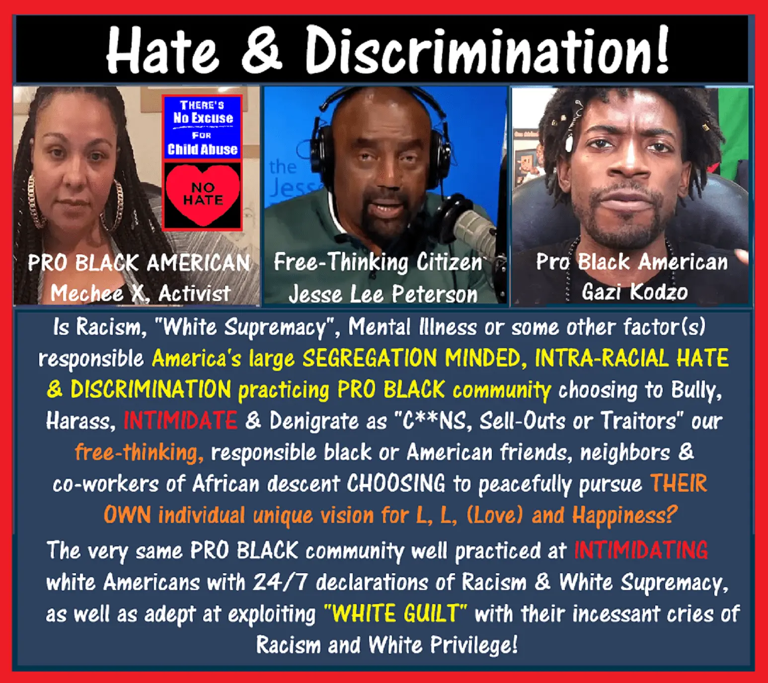 Jesse Lee Peterson, Mechee X, gazi kodzo.webp