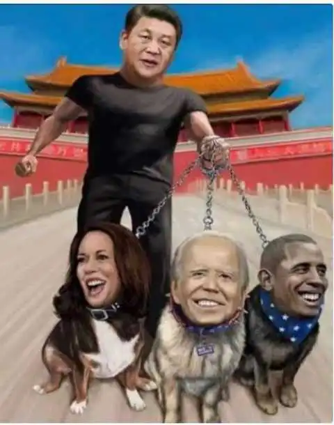 jinping-kamala-harris-joe-biden-barack-obama-on-leashes-dog.webp