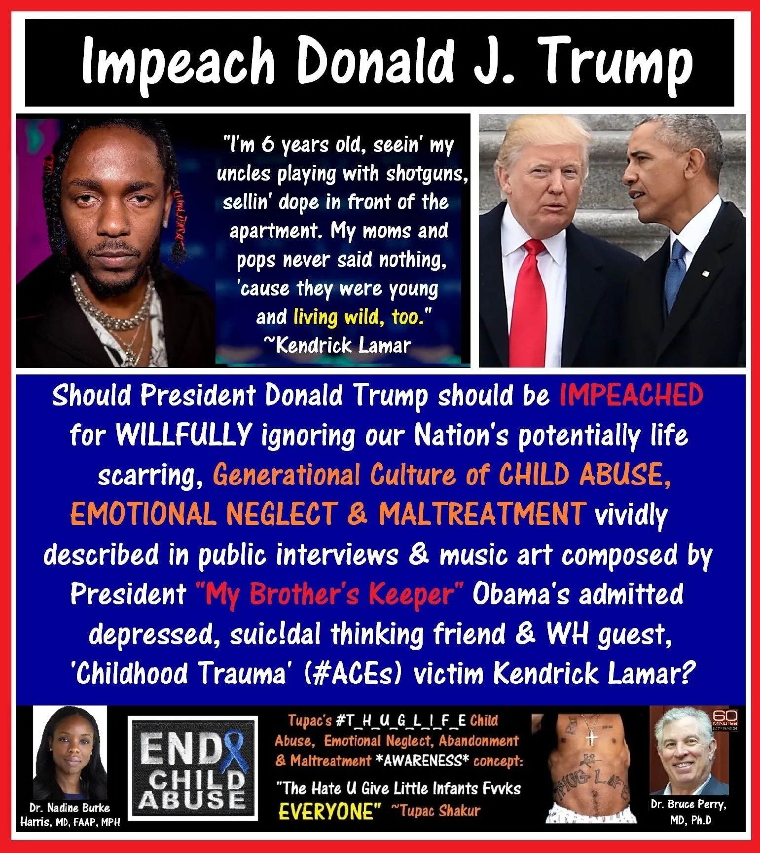 Kendrick Lamar, Barack Obama, Donald Trump, IMPEACH_3.webp