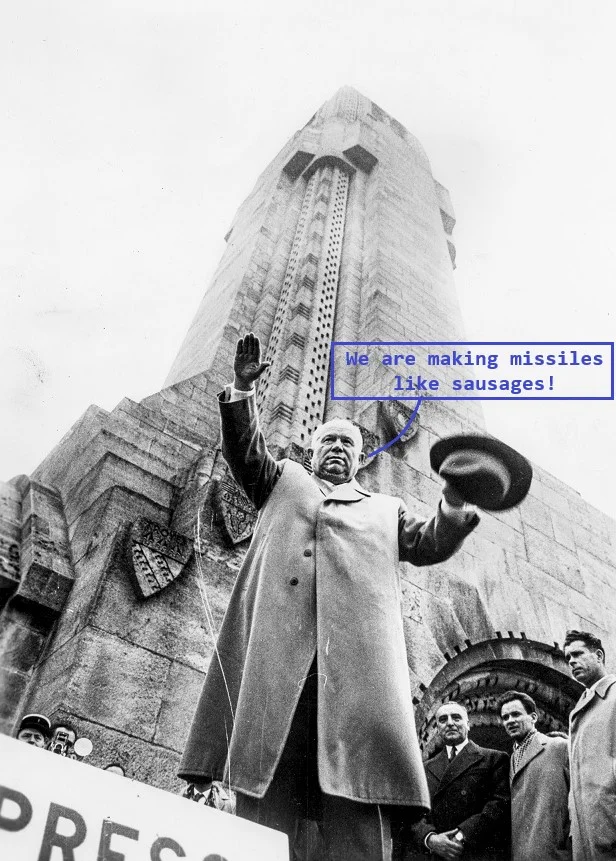Khrushchev missiles like sausages.webp
