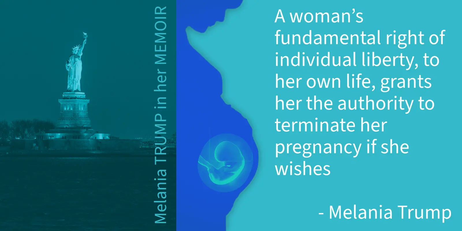 Lady Liberty Melania quote.webp