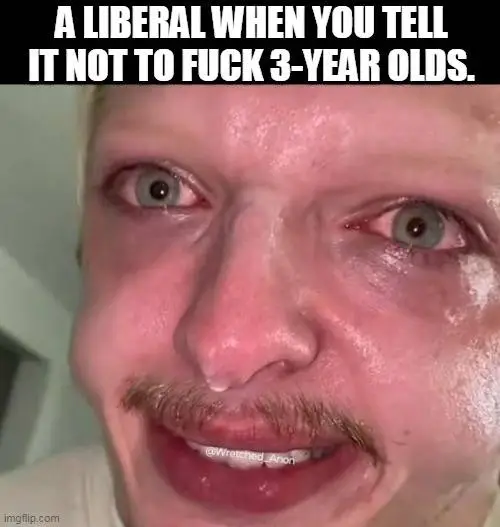 liberal face when you tell it not to **** 3-year olds.webp