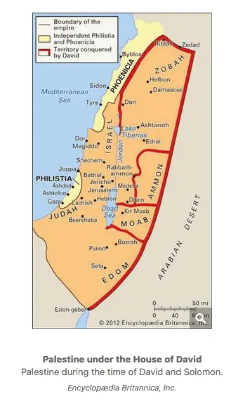 MAP • Palestine under the House of David and Solomon.webp