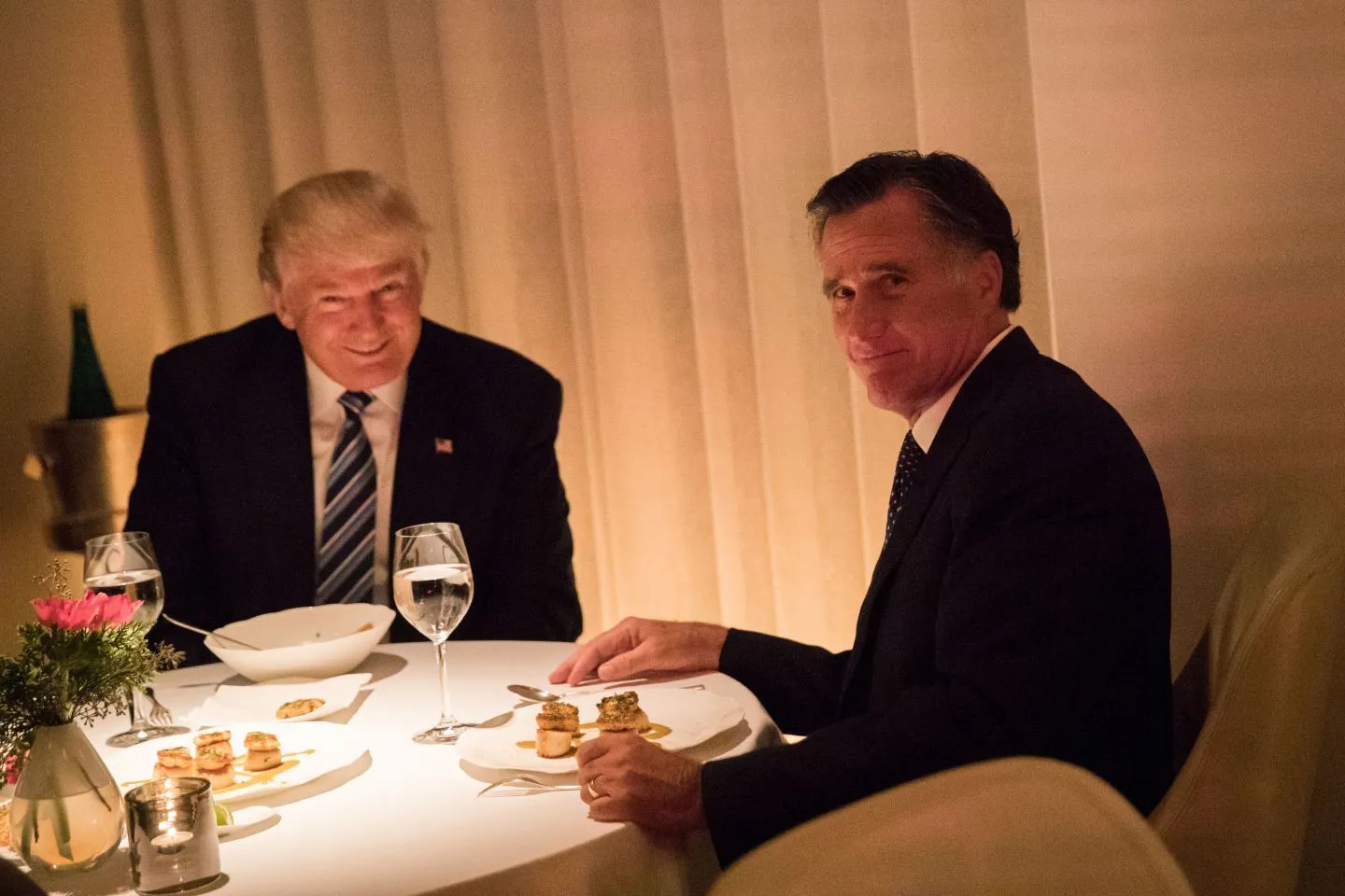 mitt romney donald trump dinner.webp
