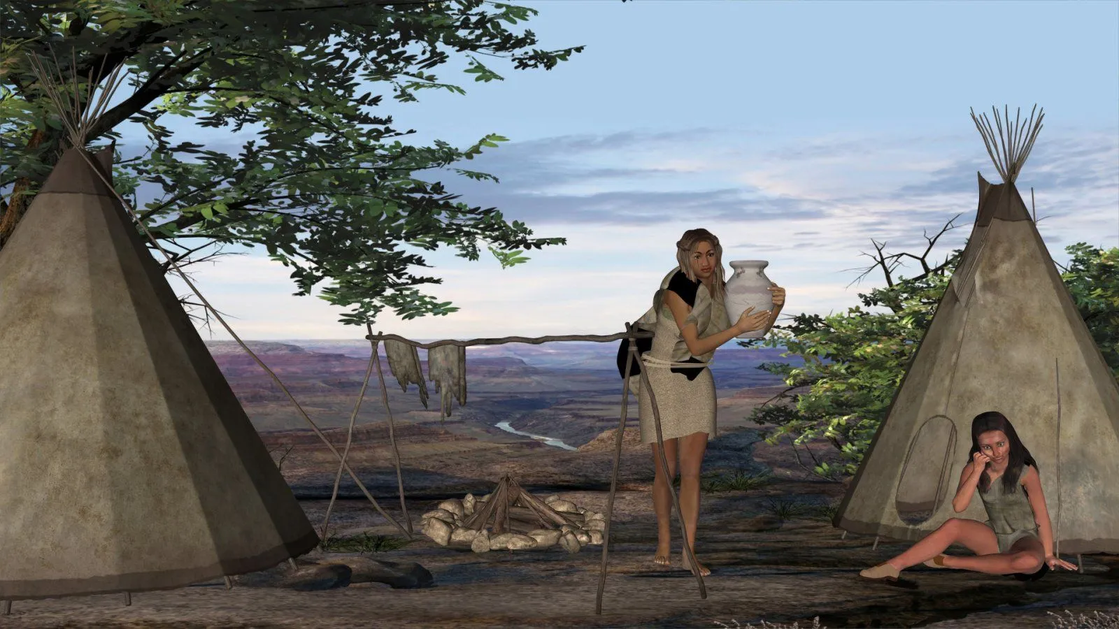 Native Village Scene.webp