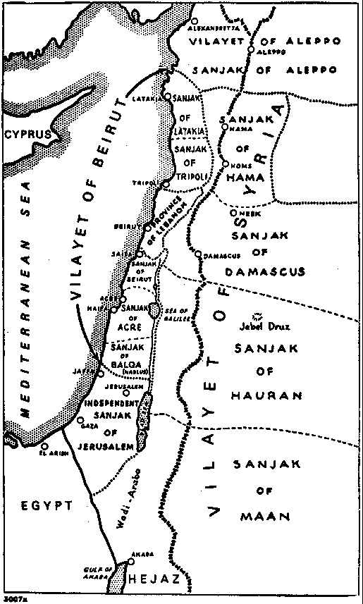 Ottoman Palestine Map (Political) #2.gif