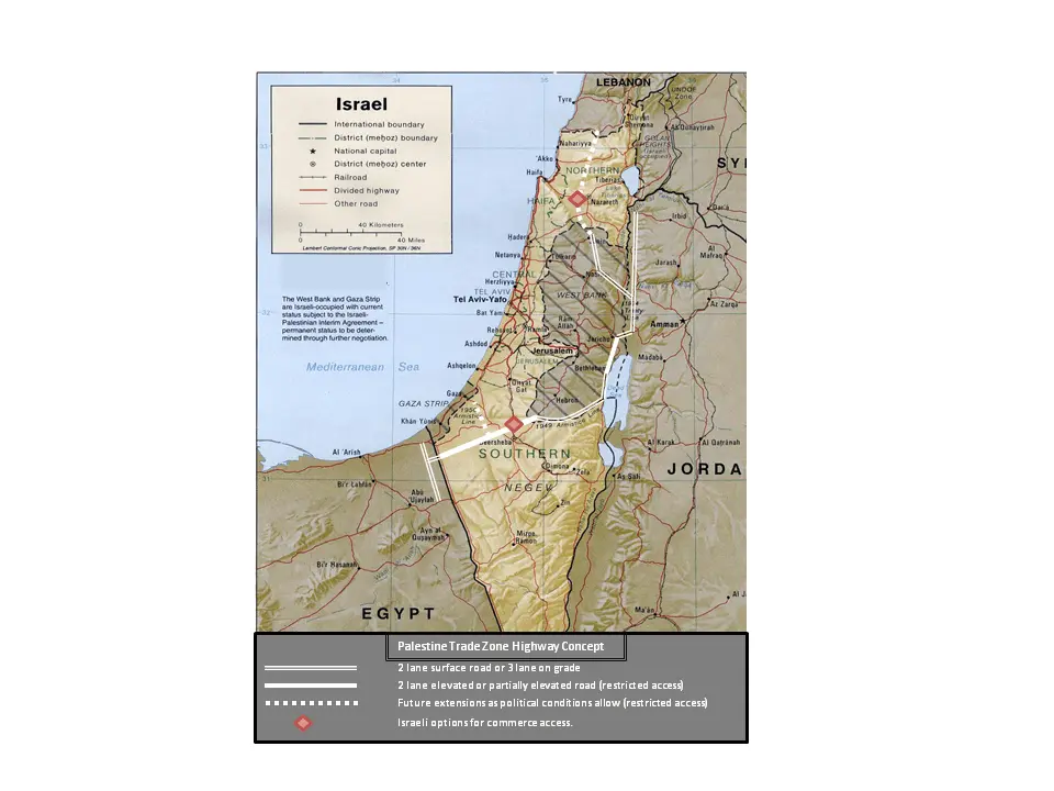 Palestine Trade Zone Highway Concept.webp