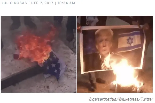 Palestinians Burn US Flag..webp