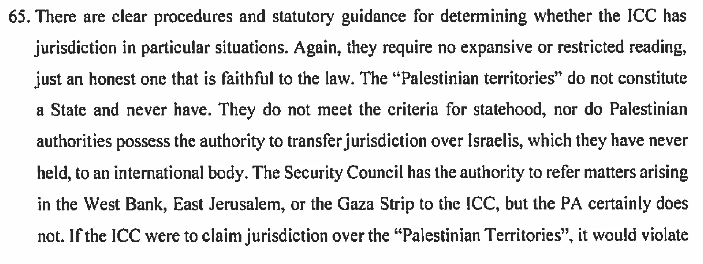 Para 65 VIII Concusion Amicus Curiae European Center for Law and Justice.webp