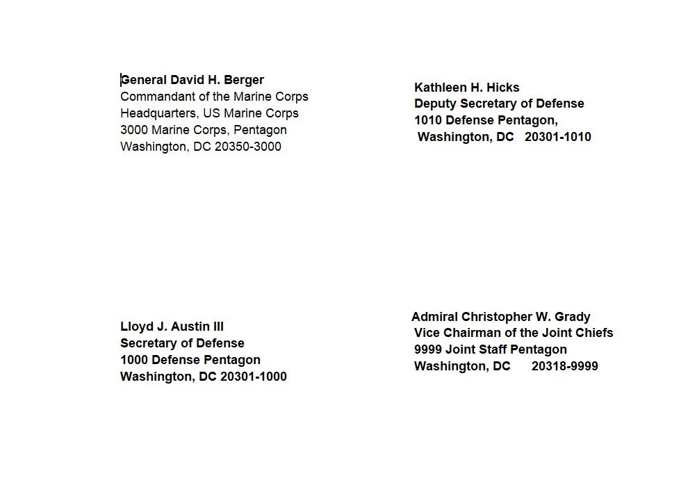 Pentagon Postcard addresses.jpg
