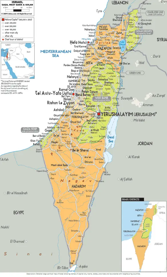 Political Map of Israel.webp