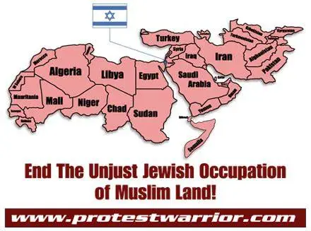 protest warrior unjust occupation muslim land.webp