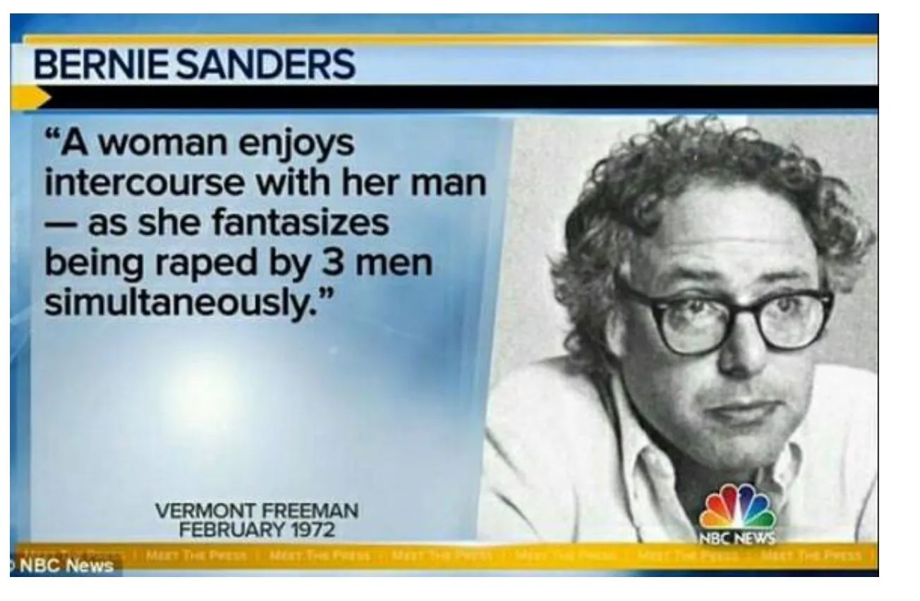 Sanders says women want to be raped.webp