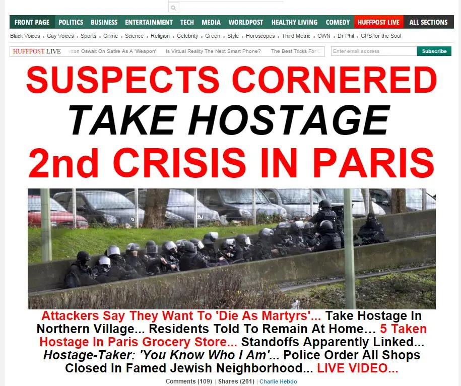 Terror grips france - Huffpo English news.webp