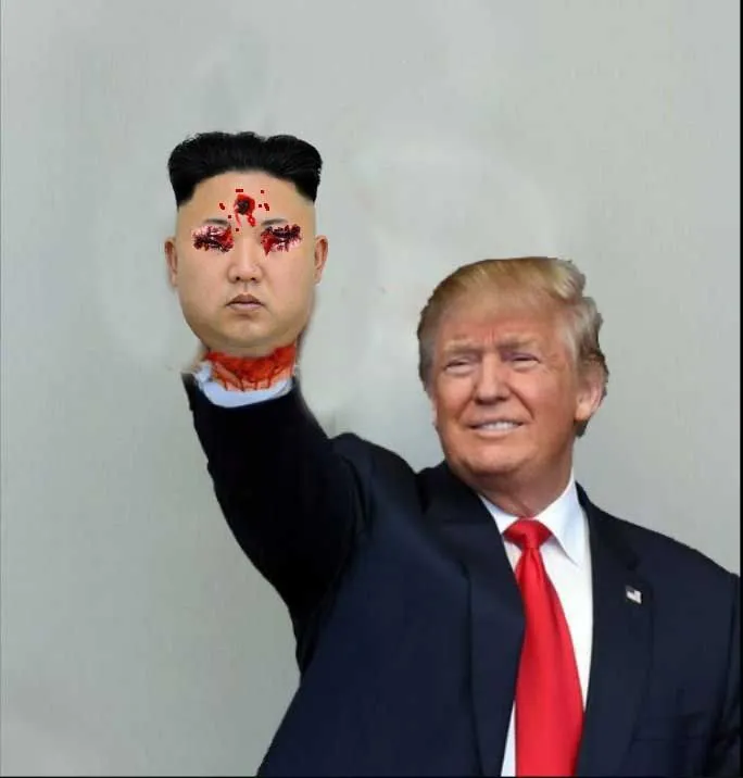 trump beheads kim.webp