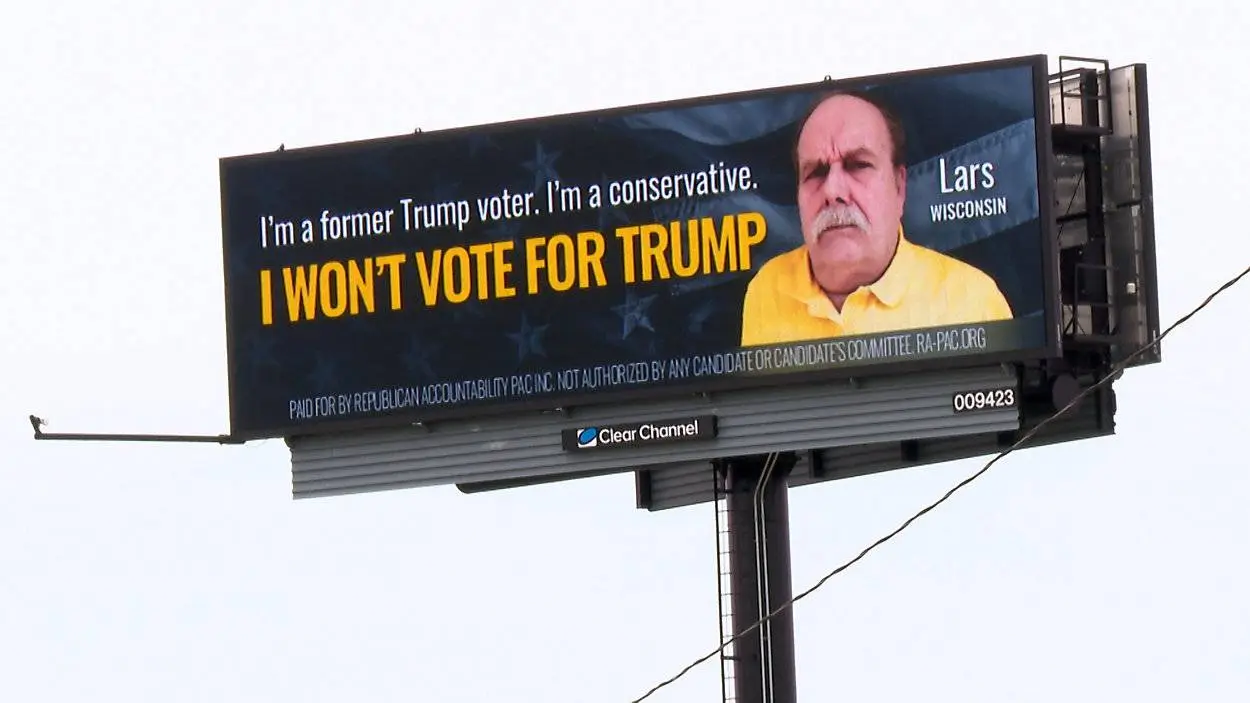 trump billboard trumper conservative won't vote trump.webp